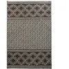 Thedecofactory Tapis en polypropylène et coton motif croisillons brun 160x230