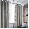 Thedecofactory - havane - Rideau à oeillets aspect cuir blanc 140x250