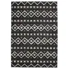 The Deco Factory Tapis toucher laineux imprimé motifs ethniques noir 133x190 133 x 190 cm