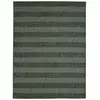 Tapis de jardin rectangulaire à rayures 133x170 vert