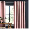 THEDECOFACTORY Toile de toscane - Rideau 100% coton rose 150x250