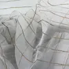 THEDECOFACTORY Shamlyne - Voilage effet soie avec du coton et jute écru 110x250