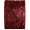 Tapis lavable à base fine et souple extra doux rouge bourgogne 120x170