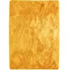 THE DECO FACTORY Tapis lavable à base fine et souple extra doux jaune 120x170