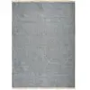 THE DECO FACTORY ESSENCE - Tapis en jute et coton avec franges 120 x 170 cm Gris Clair