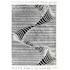 The Deco Factory Tapis effet relief motifs montagnes blanc noir 120x170 120 x 170 cm