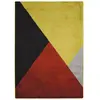 The Deco Factory Tapis lumineux effet laineux motifs triangles multicolore 120x170