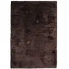 THE DECO FACTORY SAUVAGE - Tapis à poils longs extra-doux marron foncé 120x160