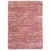 The Deco Factory Tapis en cuir tressé rose poudré 120x170