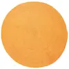 MonBeauTapis Tam tam - Tapis en coton réversible effet cordage jaune orangé diam.120