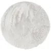 THE DECO FACTORY Tapis lavable à base fine et souple extra doux blanc diam.120