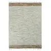 THEDECOFACTORY TERRA COTTON BANDES - Tapis 100% coton bandes sable-blanc 120x170