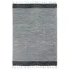The Deco Factory Tapis 100% coton bandes noir-gris-blanc 120x170