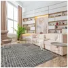 THEDECOFACTORY TEXTURA KARE - Tapis moderne à motifs carrés beige ivoire 120x170