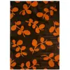 The Deco Factory Tapis à motifs petites feuilles orange 120x170 120 x 170 cm