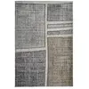 Tapis extra-doux motif quadri gris vert 120x170 120 x 170 cm