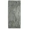AUCUNE Tapis lavable à base fine et souple extra doux gris clair 80x180 TU