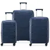 Delsey Dune Securitech - Set 3 Valises - Valise à roulettes Bleu S / M...