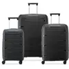 Delsey Lot 3 valises rigides dont 1 cabine Securitech Dune TSA - Noir - DUNE3