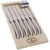 Set de couteaux LAGUIOLE 6 couteaux décor Damas inox