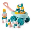 Jeu de brique et bloc Ecoiffier Chariot 40 pièces