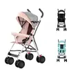 Poussette Compacte - XUANYU - Poussette canne - Avec Tapis En Coton + Moustiquaire - Capacité de charge maximale : 30 kg- Rose
