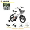 Bicyclette - Vélo denfant 16 avec roues auxiliaires pour les 5-7 ans p...