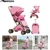 Poussette Canne Compacte-MENGDA-Assis couché pousser ou tirer-Avec panierMoustiquaireHabill Pluie-Cadeau pour nouveau-né