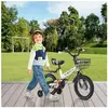 SUPFINE Bicyclette pour Enfants - 16 Pouces - Vélo pour Filles et Garç...
