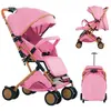 Poussette polyvalente - sport - XUANYU - Poussette Bébé - Avec panier +  Tapis En Coton - Peut S'asseoir Ou Se Coucher - Rose