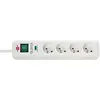 Brennenstuhl bloc multiprise parasurtenseur eco-line socle 4 prises 1,4m 13500a