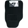 CARTER-CASH Jeu de 4 tapis voiture moquette noire surjet noir - Réf. 252750