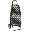 SIDEBAG Poussette de marché parapluie 2 roues - - Noir - Aluminium