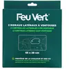 2 Rideaux Latéraux Profilés 65x38 Cm Feu Vert