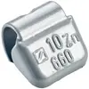 Tiptop - Masse 161 jante tôle à bord plat zinc plastifié 40g - lot de 10 pcs - 5666400
