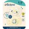 BIOLANE Sucette Anatomique Animaux - 6-18 Mois - Lot De 2 Jaune + Beige