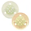 BIOLANE Lot de 2 sucettes nuit rondes 0-6 mois / Marron BSRN1BM