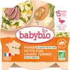 Assiette Panais Petits pois Canard - Babybio - Bio - 260g - Dès 15 mois