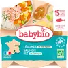 Assiette Légumes Saumon Riz - Babybio - Bio - 260g - Dès 15 mois