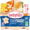 Babybio Assiette Douceur de Panais, Carotte des landes, polenta 12+ Mo...