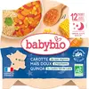 Babybio Repas Soir Assiette Carotte Maïs Quinoa +12m Bio 230g