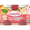 Babybio Fruits Pot Pomme Grenade +6m Bio 2 x 130g
