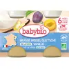 Babybio Pot Brassé Brebis Quetsche Vanille +6m Bio 2 x 130g