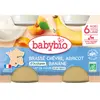 Babybio Brassé Chèvre Abricot D'occitanie Banane 2 X 130 G De Babybio