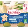 Babybio Petits Pots Bonne Nuit Panais Haricots Verts Riz +8m Bio 2 x 200g