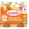 Petit Pot Bébé Légumes Canard - Babybio - Bio - 2x200g - Dès 8 mois
