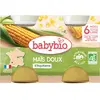 Babybio Légumes Pot Maïs Doux +6m Bio 2 x 130g
