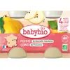 Babybio Fruits Pot Pomme Coing +4m Bio 2 x 130g