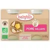 Babybio Fruits Pot Poire de Provence +4m Bio 2 x 130g