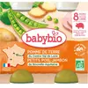 Babybio Petits Pots Menu Légumes & Jambon Bio dès 8 mois 2 x 200 g